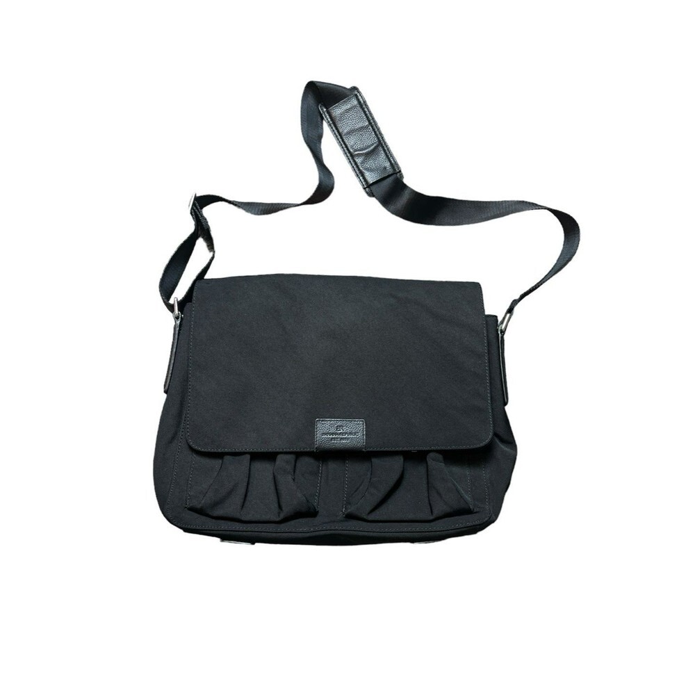 Banana Republic Nylon Leather Messenger Bag